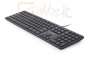 Billentyűzet Gembird KB-MCH-02 multimedia keyboard Black US - KB-MCH-02