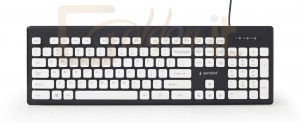 Billentyűzet Gembird KB-CH-01 Chocolate keyboard Black US - KB-CH-01