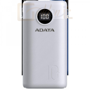 Powerbank vésztöltők A-Data P10000QCD 10000mAh Power Bank White - AP10000QCD-DGT-CWH