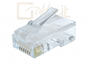 Hálózati eszközök Gembird RJ45/LC-8P8C-002/10 Modular plug 8P8C for solid CAT6 LAN cable UTP 10 pcs per bag - LC-8P8C-002/10 