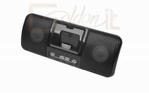 Hangfal Gembird SPK321i Portable speakers with universal dock for iPhone and iPod Black - SPK321i