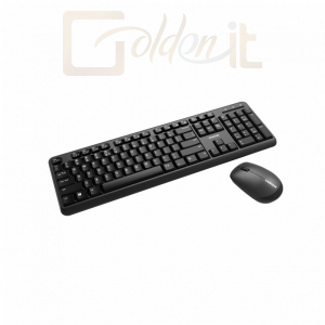 Billentyűzet Canyon CNS-HSETW02-HU Wireless combo keyboard and mouse Black HU - CNS-HSETW02-HU