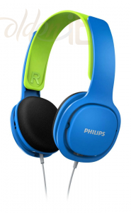 Fejhallgatók, mikrofonok Philips SHK2000BL Headphones Blue/Green - SHK2000BL/00