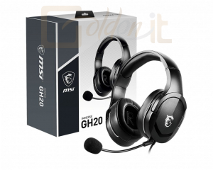 Fejhallgatók, mikrofonok Msi Immerse GH20 Gaming Headset Black - S37-2101030-SV1