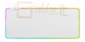 Egérpad Deltaco GAM-079-W Gaming RGB Mousepad White - GAM-079-W