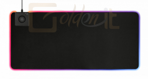 Egérpad Deltaco GAM-092 Gaming Extra wide RGB mouse pad with wireless charging Black - GAM-092