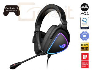 Fejhallgatók, mikrofonok Asus ROG Delta S Headset Black - ROG DELTA S