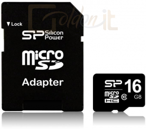 USB Ram Drive Silicon Power 16GB microSDHC CL10 UHS-I U1+Adapter  - SP016GBSTH010V10SP