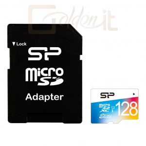USB Ram Drive Silicon Power 128GB Micro SDXC Elite Colorful Class 10 UHS-I U1 + Adapter - SP128GBSTXBU1V20SP