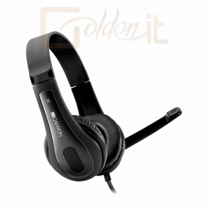 Fejhallgatók, mikrofonok Canyon CNS-CHSC1B Headset Black - CNS-CHSC1B