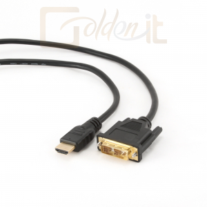 HDMI-DVI M/M 1,8 m aranyozott csatlakozó Gembird CC-HDMI-DVI-6
