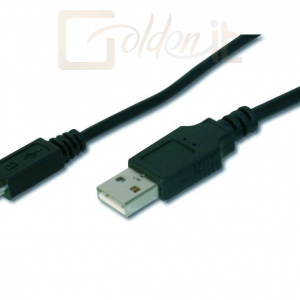 USB 2.0 összekötő kábel A/micro B 1m Microtech