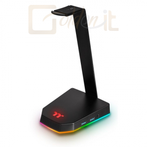 Fejhallgatók, mikrofonok Thermaltake E1 RGB Gaming Headset Stand - GEA-TTP-THSBLK-06