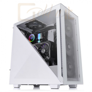 Ház Thermaltake Divider 300 TG Snow Mid Tempered Glass White - CA-1S2-00M6WN-00