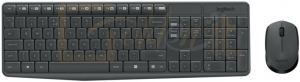 Billentyűzet Logitech MK235 Wireless Combo Keyboard + Mouse Black DE - 920-007905