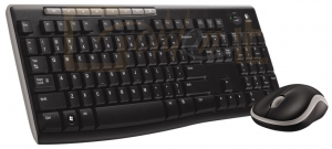 Billentyűzet Logitech MK270 Wireless Keyboard + Mouse Black DE - 920-004511