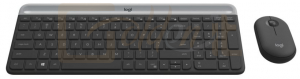 Billentyűzet Logitech MK470 Slim Wireless Keyboard and Mouse Combo Black/Silver DE - 920-009188