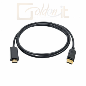 DisplayPort - HDMI kábel, 1,8m Akyga