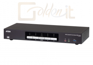 Hálózati eszközök ATEN 4-Port USB 3.0 4K DisplayPort Dual Display KVMP Switch - CS1944DP-AT-G