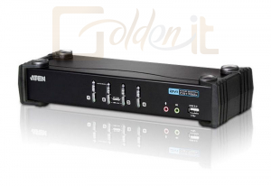 Hálózati eszközök ATEN CS1764A 4-Port USB DVI/Audio KVMP Switch - CS1764