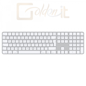 Billentyűzet Apple Magic Keyboard with Touch ID and Numeric Keypad (2021) White HUN - MK2C3