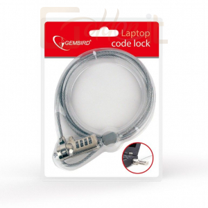 Notebook kiegészitők Gembird LK-CL-01 4-digit Combination Cable Lock for Notebooks - LK-CL-01