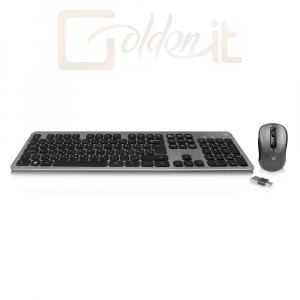 Billentyűzet Ewent EW3264 Wireless Keyboard and Mouse Set Black HU - EW3264