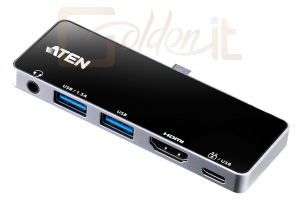 Notebook kiegészitők ATEN UH3238 USB-C Travel Dock with Power Pass-Through - UH3238