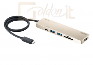 Notebook kiegészitők ATEN UH3239 USB-C Multiport mini Dock with Power Pass-Through - UH3239