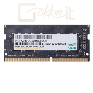 RAM - Notebook Apacer 4GB DDR4 2400MHz SODIMM - ES.04G2T.KFH