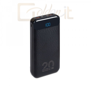 Powerbank vésztöltők RivaCase VA2580 20000mAh QC/PD 20W LCD PowerBank Black - 4260403579275