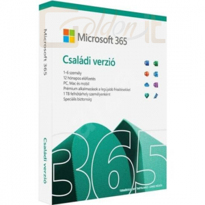 Szoftver - Office Microsoft Office 365 Family 6 Felhasználó 1 Év HUN BOX - 6GQ-01585