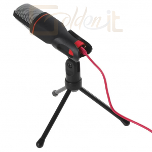 Fejhallgatók, mikrofonok Omega Varr Gaming Microphone Mini + Tripod Black/Red - VGMM