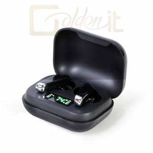 Fejhallgatók, mikrofonok Gembird FitEar-X300B Bluetooth TWS in-ears FitEar Black - FITEAR-X300B