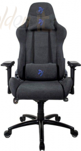Gamer szék Arozzi Verona Signature Soft Fabric Gaming Chair Black/Blue - VERONA-SIG-SFB-BL