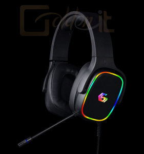 Fejhallgatók, mikrofonok Gembird USB 7.1 Surround Gaming Headset with RGB Black - GHS-SANPO-S300
