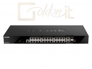 Hálózati eszközök D-Link DGS-1520-28 24x1000Mbps + 2x10G + 2xGigabit SFP+ Smart Managed Switch - DGS-1520-28