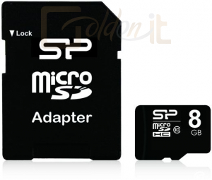 Silicon Power Micro SD 8GB + SD adapter CL10