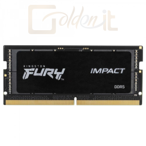 RAM - Notebook Kingston 8GB DDR5 4800MHz Fury Impact Black SODIMM - KF548S38IB-8