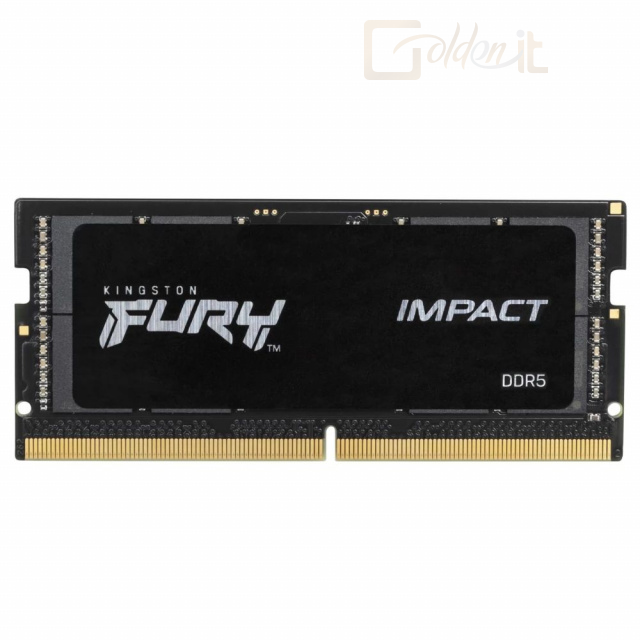 RAM - Notebook Kingston 8GB DDR5 4800MHz Fury Impact Black SODIMM - KF548S38IB-8