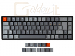 Billentyűzet Keychron K6 Bluetooth RGB Wireless Mechanical Keyboard Black UK - K6-W3-UK