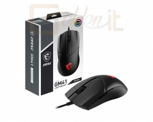Egér Msi Clutch GM41 Gaming mouse Black - S12-0401860-C54