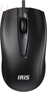 Egér IRIS E-15 USB mouse Black - E-15