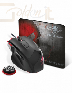 Egér Spirit Of Gamer Pro M3 Gaming mouse Black + Mousepad - S-PM3RGB