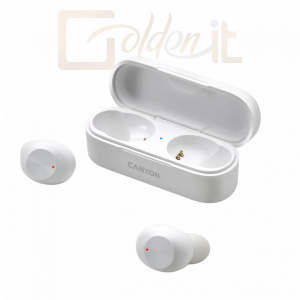 Fejhallgatók, mikrofonok Canyon TWS-1 True wireless stereo headset White - CNE-CBTHS1W