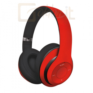 Fejhallgatók, mikrofonok FreeStyle FH0916R Wireless Headset Red - FH0916R