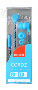 Fejhallgatók, mikrofonok Maxell MXSCORDZBL Headset Blue - 303783.00.CN