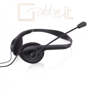 Fejhallgatók, mikrofonok Fiesta FIS1020 MIC USB Headset Black - FIS1020
