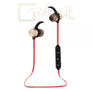 Fejhallgatók, mikrofonok Esperanza EH186L Magnetic Bluetooth headset Red - EH186L