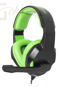 Fejhallgatók, mikrofonok Esperanza EGH350G Cobra Gaming headset Black/Green - EGH350G